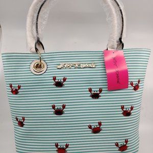 Betsey Johnson DON'T BE A SHELLFISH TOTE